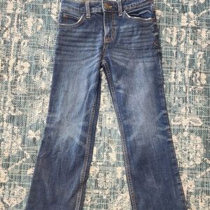Cat & Jack Blue Straight-Leg Jeans with Natural Fading